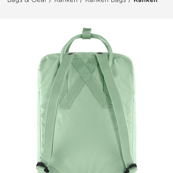 Classic Kånken Fjallraven brand new backpack, mint green color main image 4
